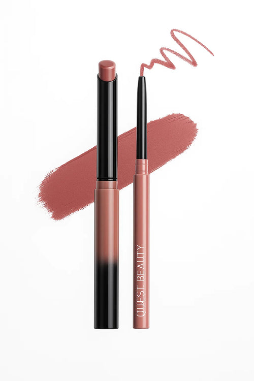 LipDefine™ Velvet Liner – Automatisk läppenna med krämig precision (01 Nude Rose)
